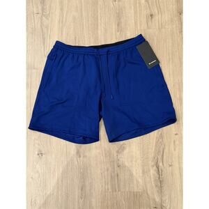 Lululemon Train Shorts Men 2XL Blue 8" Linerless Relaxed Fit Performance